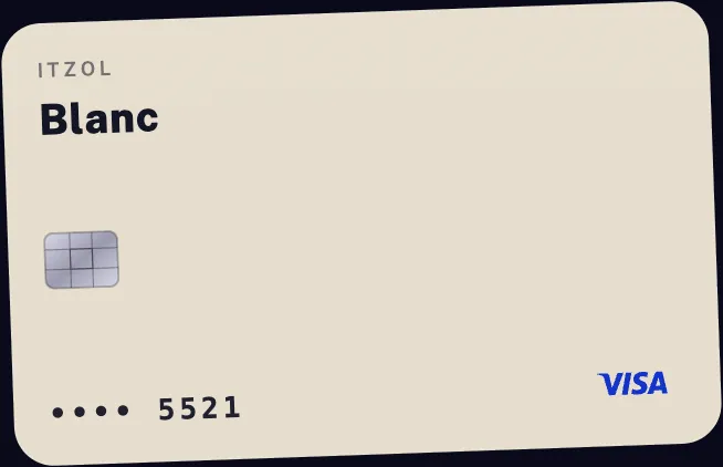 A cream card with the matte finish
